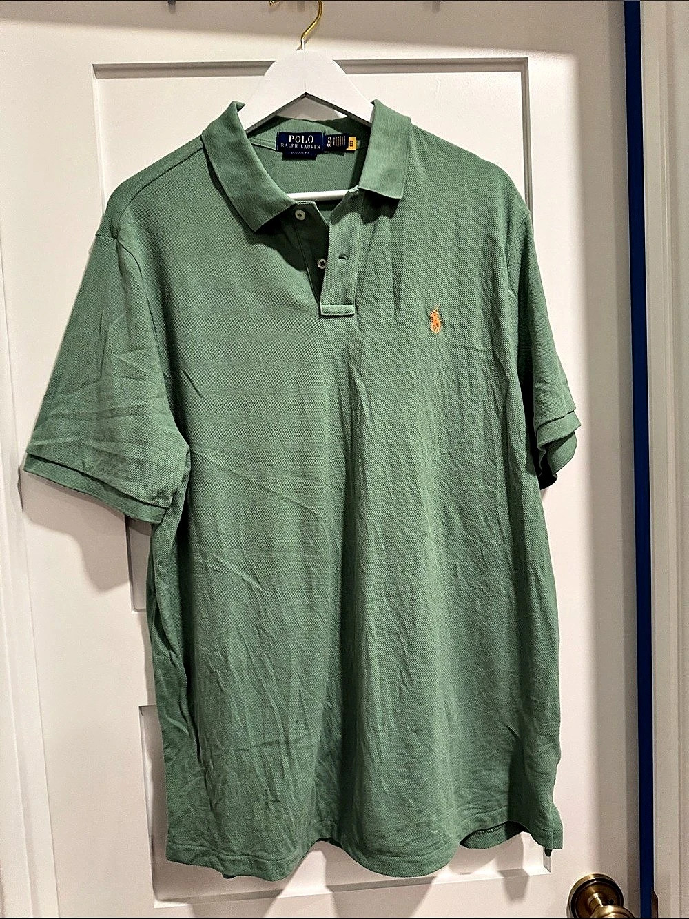 Polo Ralph Lauren Classic Fit Cotton Mesh Polo Shirt Green XL
